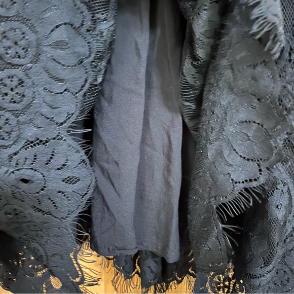 Free People Verushka Lace Mini Dress Black Size 8 NWT - Picture 12 of 16